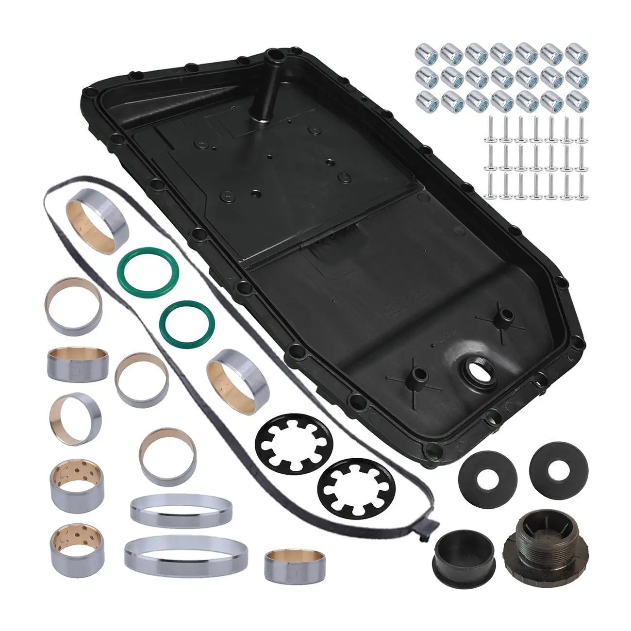 Free shipping 65PCS Auto Transmission Oil Pan w/ Bushing Repair Kit for E60 E65 E70 6HP26