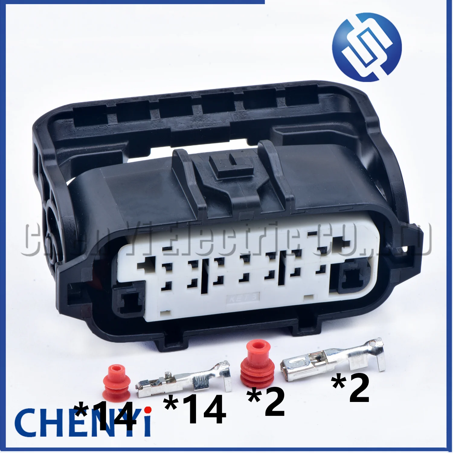 Conector impermeável automotivo fêmea, plugue radial do