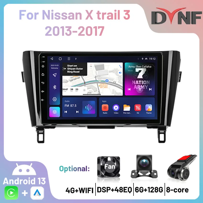 

Car Radio 4G Android Carplay Multimedia Player GPS Navigation Autoradio For Nissan Qashqai J11 X trail 3 T32 2014 2015 2016 2017