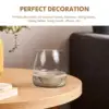 Glass Vase Fish Tank Wooden Base Home Decor Small chid Planter Aquarium Storage 50ml Plant Terrariums Bottle 1