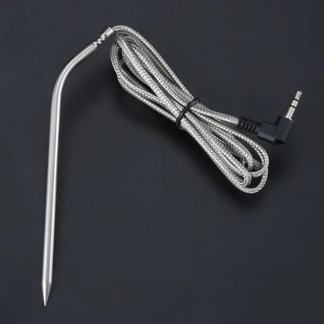Magas Hőmérsékletű Hús Bbq Szonda Cc-N01 14Cm 5,5 Hüvelykes Camp Séf Fa Pellet Grillhez 120 Cm Hőhuzal 3,5 Mm-Es Univerzális Adapter - Image 6