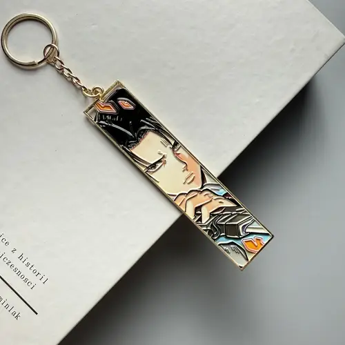 Anime Metal Hollow Out Keychains Bookmark Cute Jet Manga Fashion Bag Key Tag Jewelry Accessory Key Ring Holder Gift Anime - Image 27