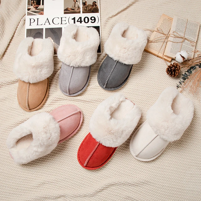 Qengg Cartoon Animal Fluffy Fur Slippers Women 2023 New Warm Lamb Wool  Winter Slipper for Home Cotton Shoes Couple Indoor Shoes in 2023 | Wool  winter, Winter slippers, Womens slippers