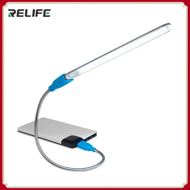 

RELIFE RL-805 24 Led Table Lamp 360 Degree Rotation Study Bed Reading Desk Desktop Lights USB Rechargeable Eye Protection