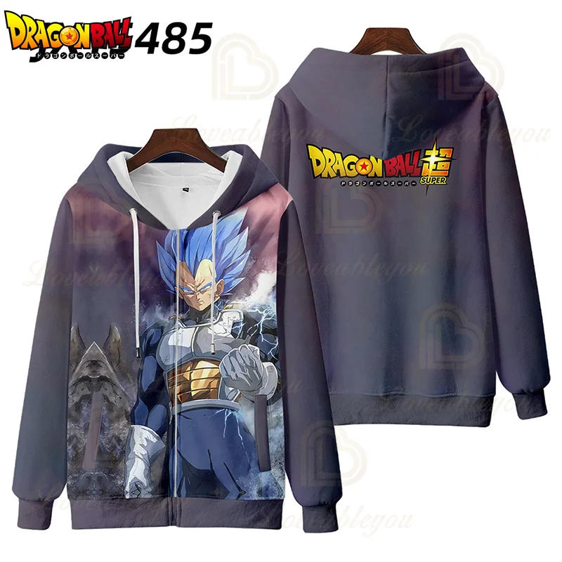 Blusa de Frio Moletom Full Dragon Ball Majin Boo Desenho com Capuz