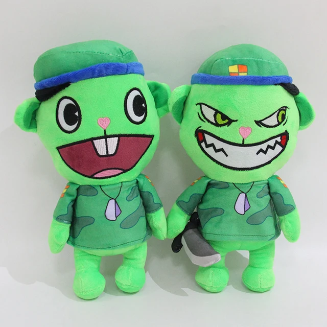 Happy Tree Friends bambole di peluche Nutty Flippy Handy Petunia Flaky  Lifty Sniffles Giggles HTF Figure Toys cuscino da 40cm