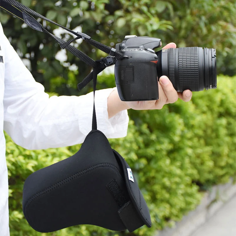 Camera inner bag protective sleeve, neoprene material lined with polyester fabric, breathable shockproof splash waterproof