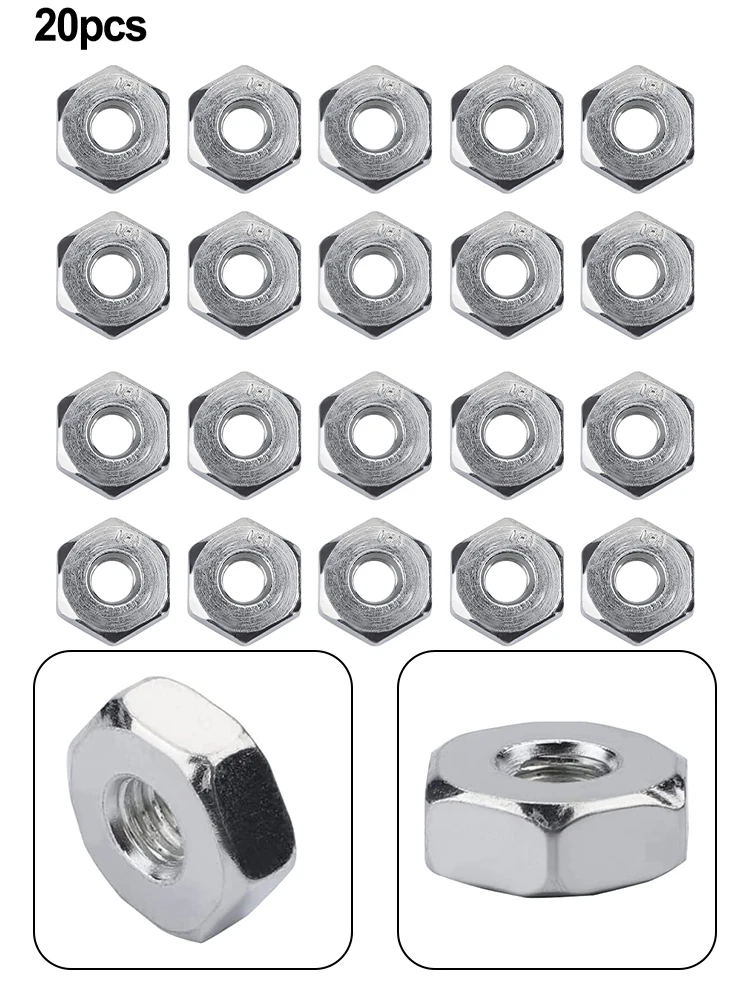 20Pcs Chainsaw Guide Bar Nuts Plate Nut 8 X1.25mm For STIHL Replace