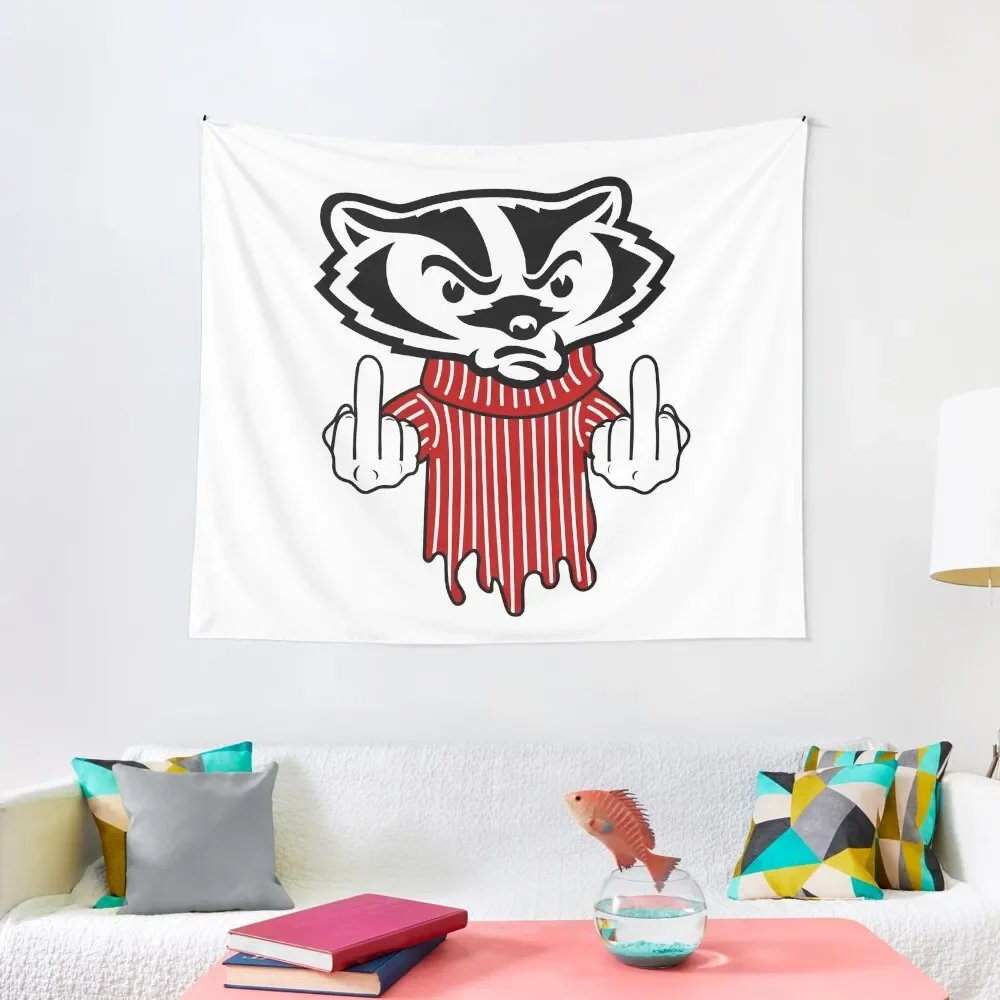 

Angry Badger Tapestry Carpet Wall Room Aesthetic Tapestry