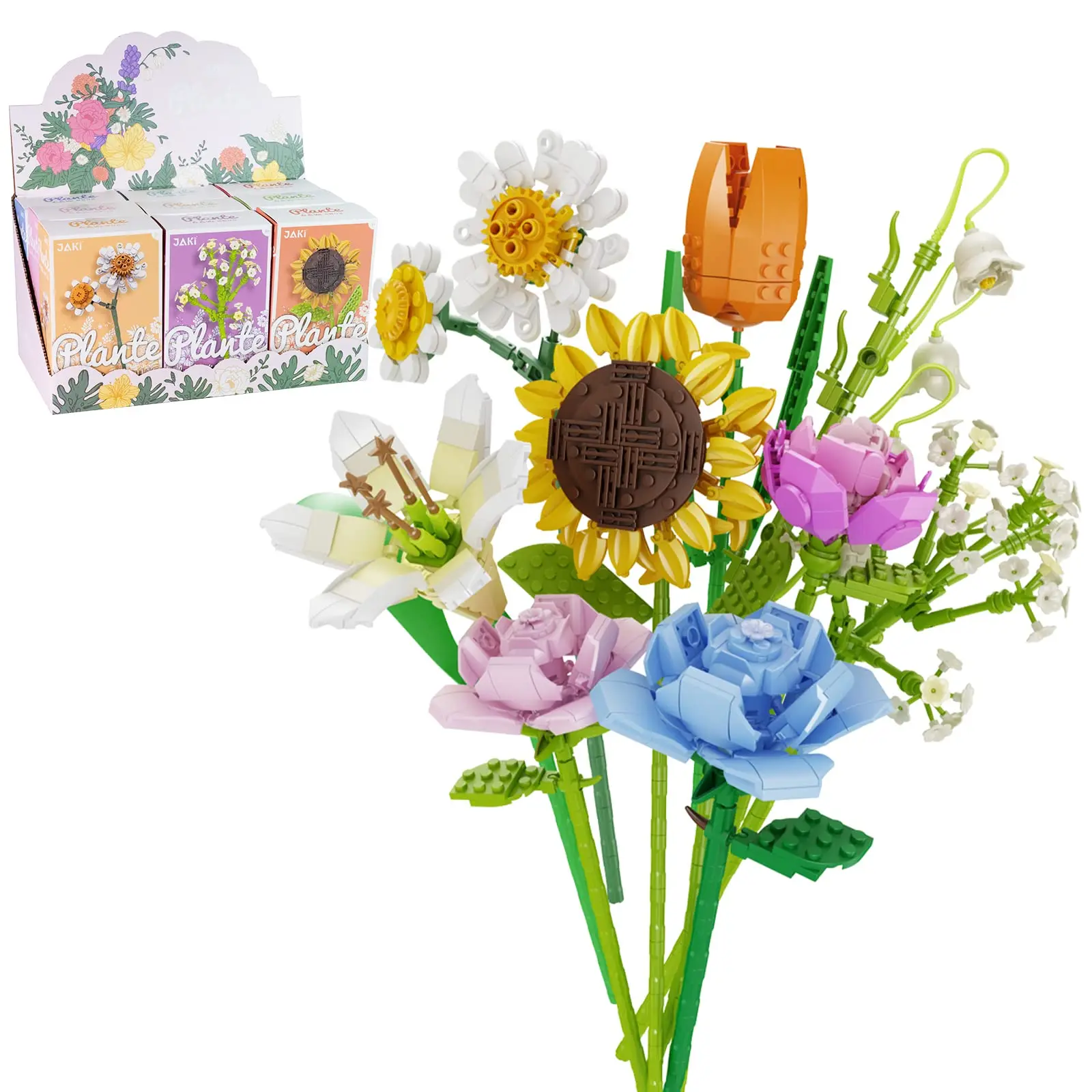 Bouquet Moc Building Blocks Fiore Succulente In Vaso Misura Per Il 10309 Romantico Fai Da Te Assemblaggio Mattoni Giocattolo Per Bambini Ragazze Regal