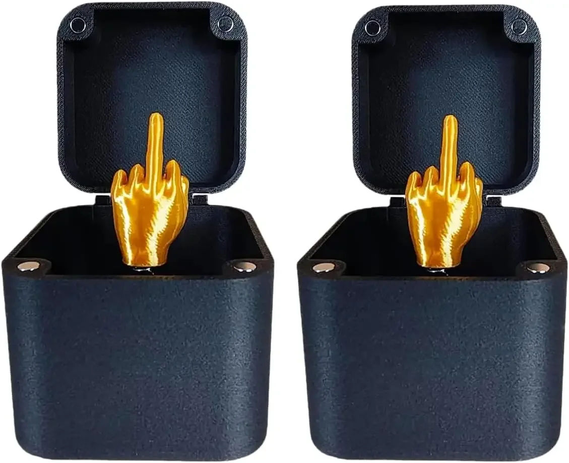 Humorous Desk Décor: Middle Finger Surprise Box