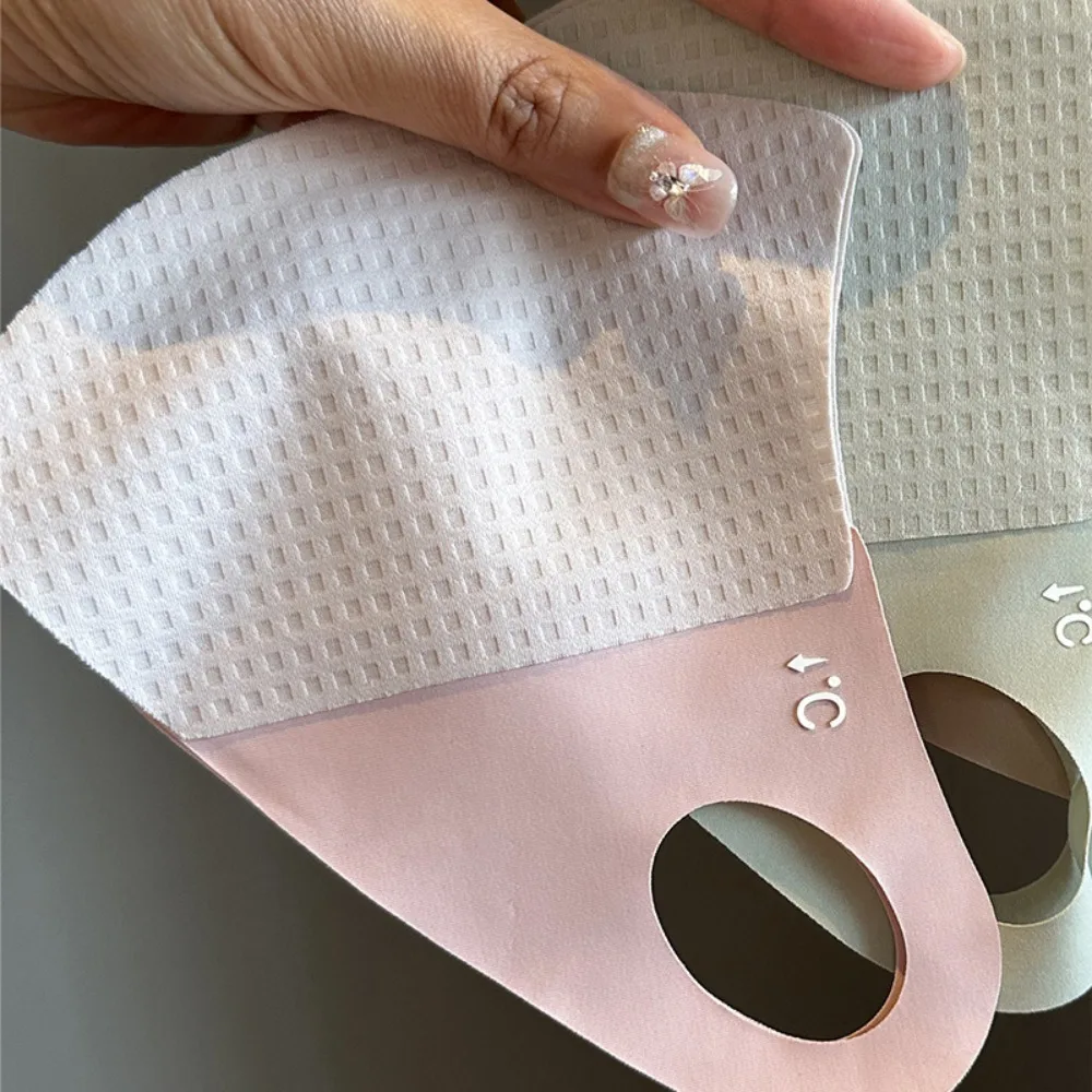 New Cellular Ice Silk Mask Summer Anti-UV Sunshade Mask Ultrathin Outdoor Riding Face Traceless Face Protection Veil