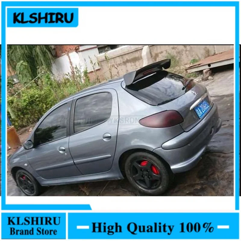 UseForPeugeot207206307HatchbackUniversallySpoilerABSPlasticCarbonFiberLookRear