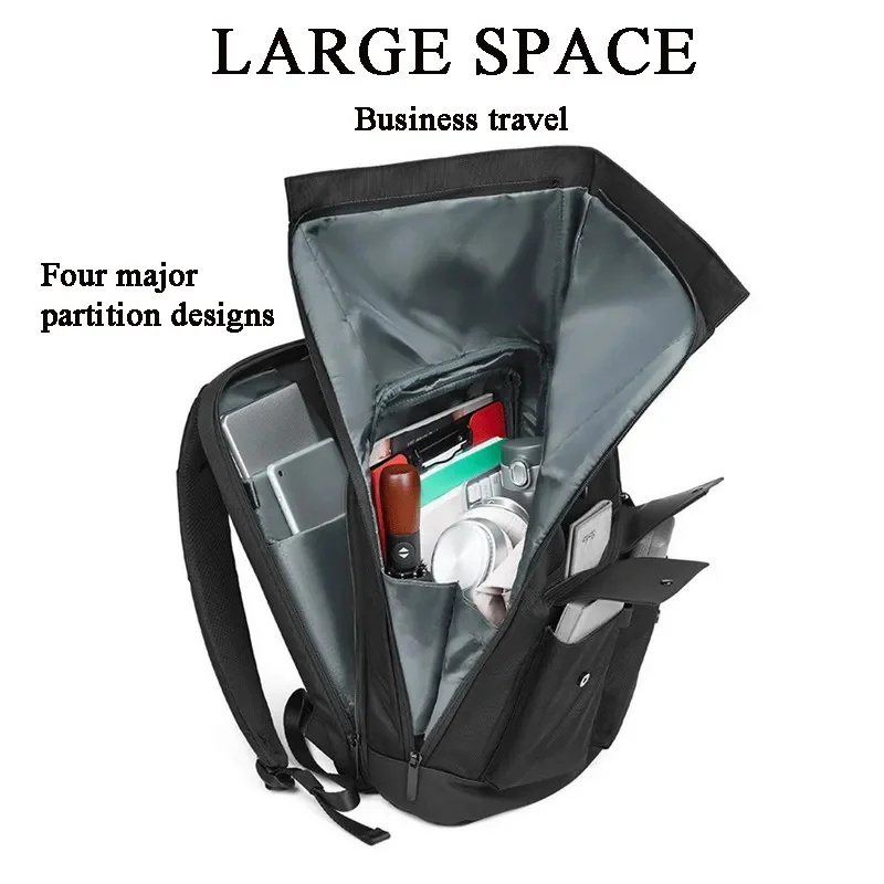 Laptop Backpack Anti-theft Waterproof School Backpacks USB Charging Men Business Travel Bag Backpack New Design 4