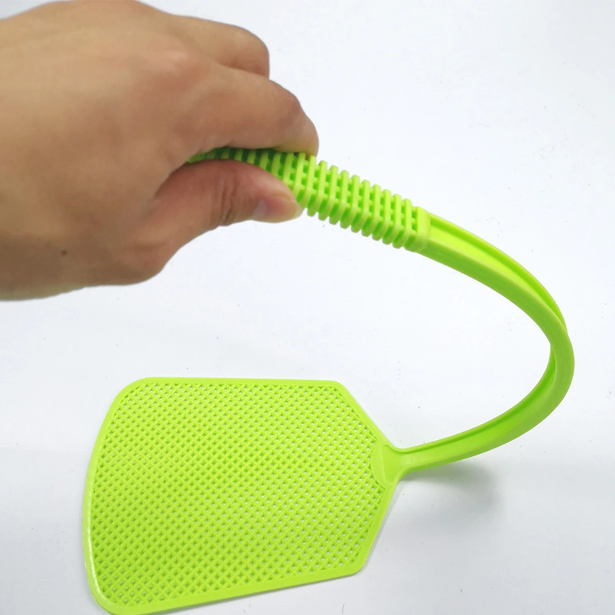 Plastic Fly Swatter For Household Use Thick And Extended Handle Large Size Manual Durable Fly And Mosquito Swatter