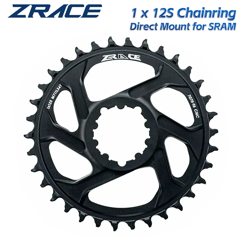 ZRACE 1 X 12s Chainrings, 28/30/32/34/36T 7075AL Vickers-Hardness 21, Offset 6mm, for GXP Direct Mount Crank, Compatible Eagle