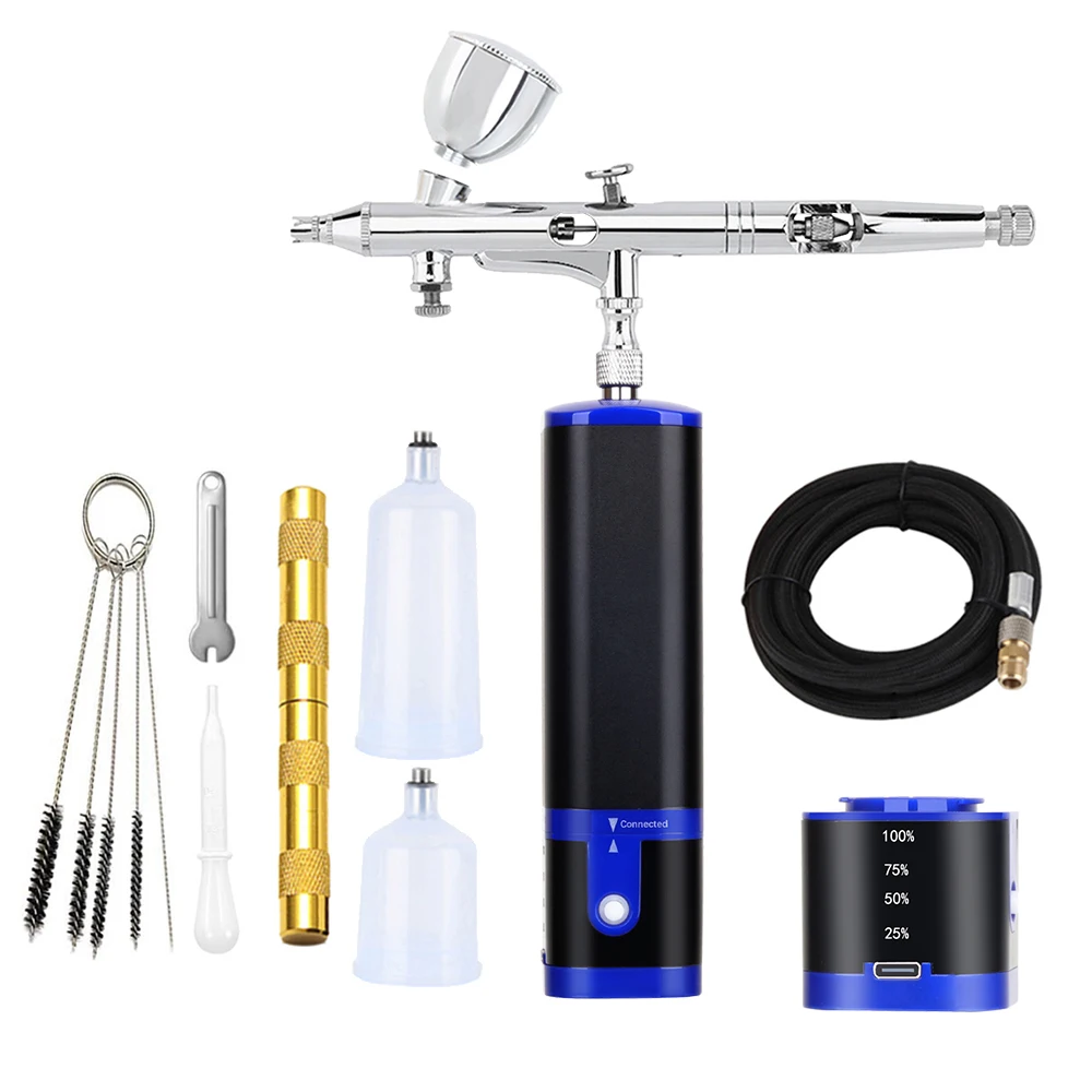 Персональный мини-Аэрограф, компрессор для путешествий, салонов красоты, освещение воздуха, наборы для макияжа лица, инструменты для украшения тортов