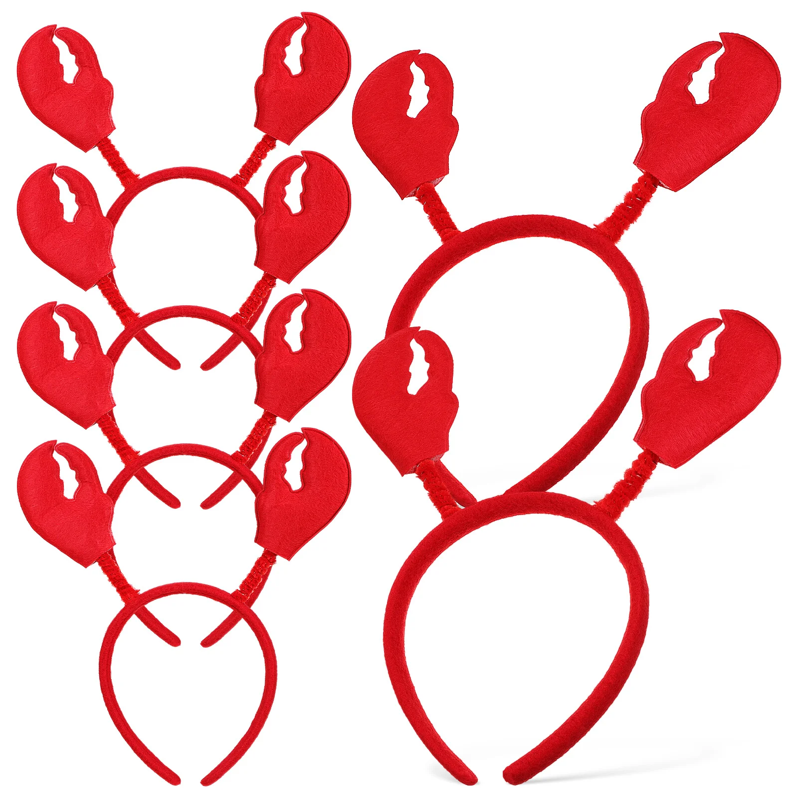 6 Pcs Lobster Party Decorations The Crab Birthday Makeup Headband Hair Toppers Women Accessories Child 2