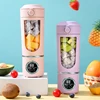 USB Rechargeable Portable Juicer for Juicer Kitchen Helper, Mini Ice Crusher， Portable Mug, Single Cup with Dual Lids 6