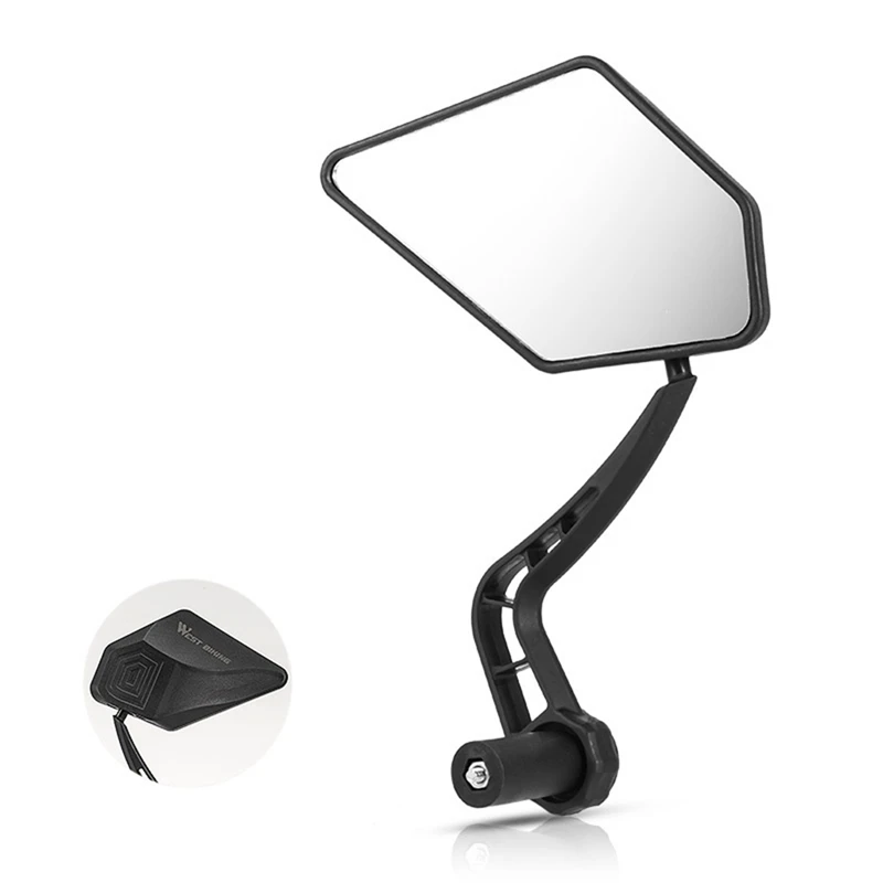 WEST BIKING Bike Rear View Mirror Reflector Adjustable Rotatable Handlebar Mirror Rearview Electric Scooter Bicycle Accessories