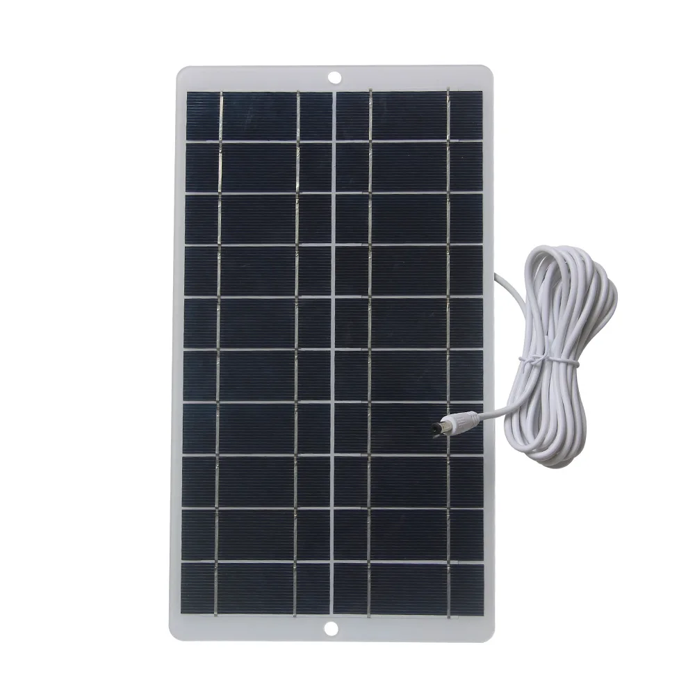 10W Solar Panel for security Camera Outdoor Doorbell Surveillance Low Power Monitoring System 290*160MM