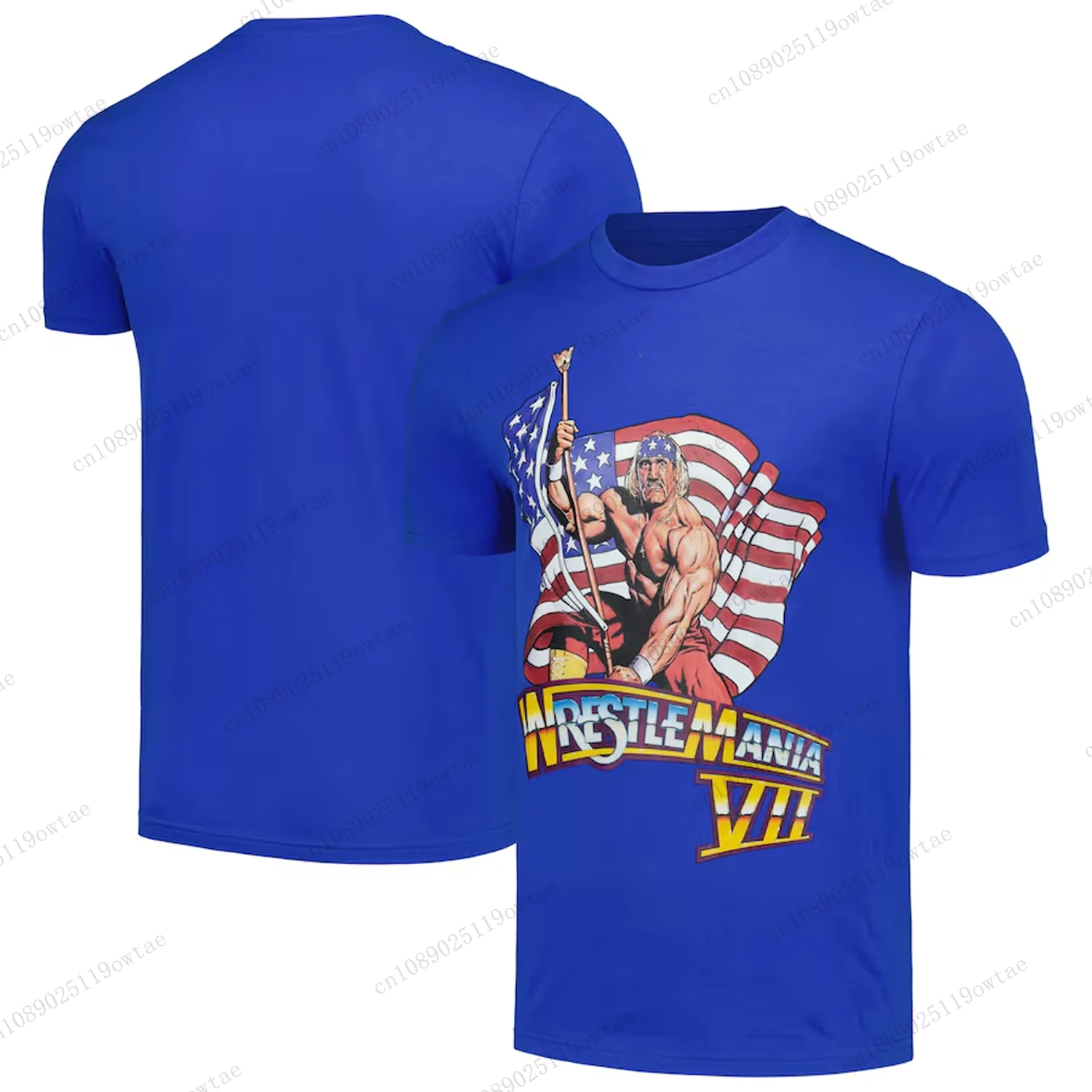Men's Black Bret Hart Hitman Primitive Fathion Wrestling T-Shirt 2024 Summer New Arrivel  Fighting Style Streetwear Unisex Tops 3