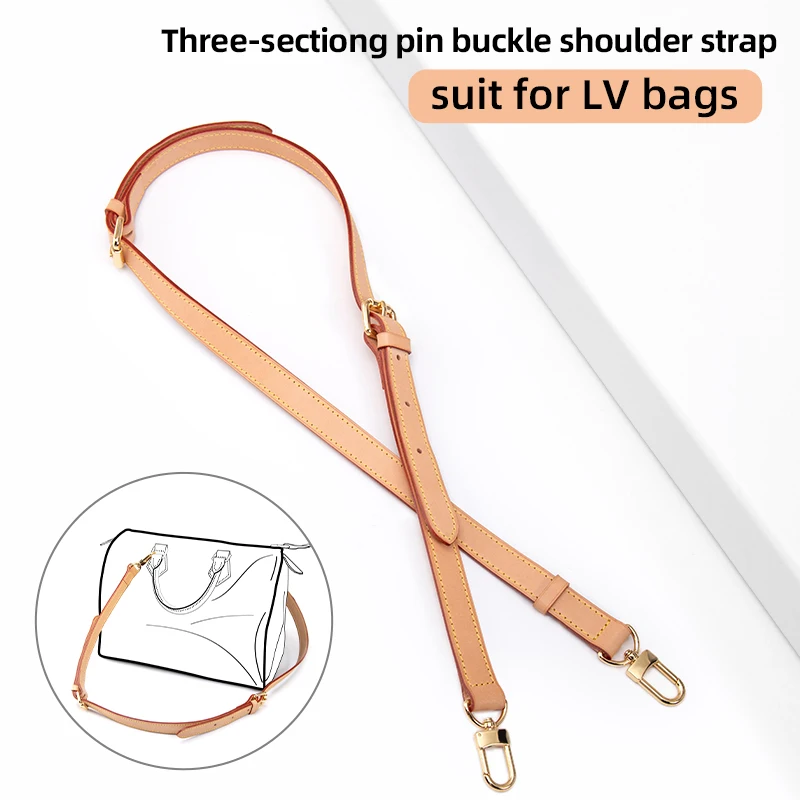 Wuta Tracolla Per Tracolla Lv Speedy Cinghie A Tracolla Regolabili Di Ricambio Lunghe In Vera Pelle Al 100% Accessori Per Borse