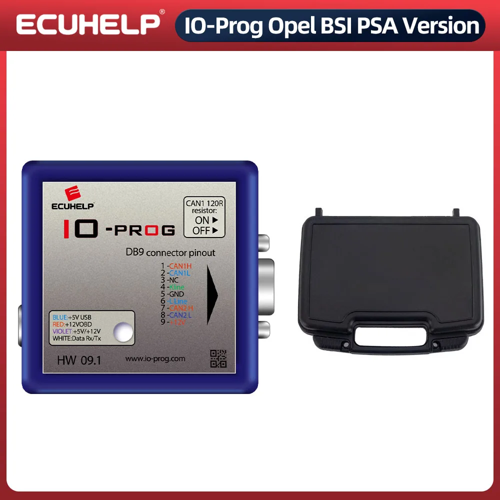 

ECUHELP I/O Prog IO-Prog for Opel BSI PSA Version ECU BCM TCM EPS K-line and CAN compatibility via BD9 connection and OBD