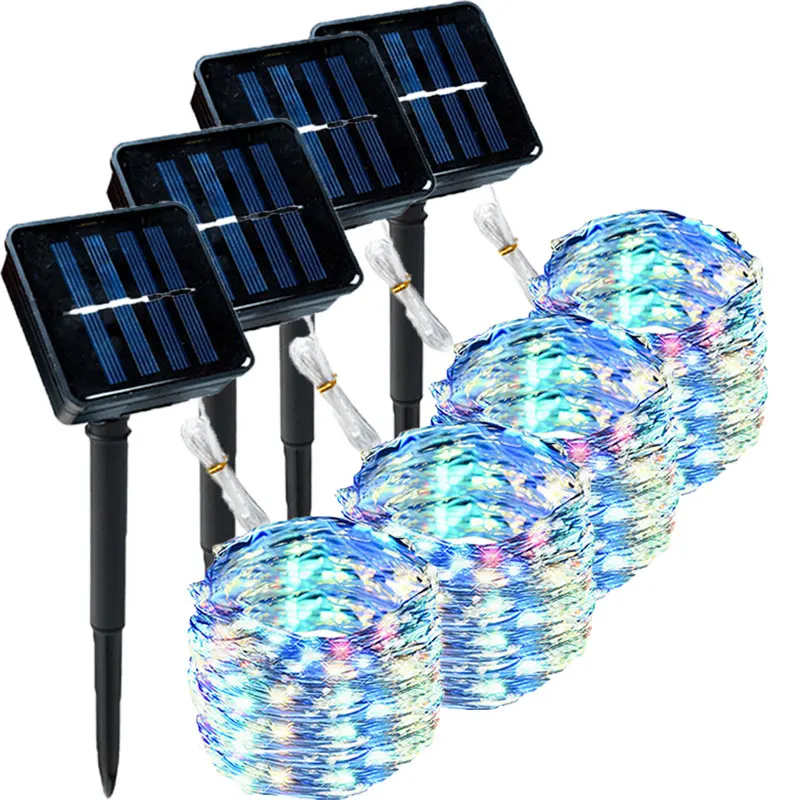 

Solar String Fairy LED Lights 42m Christmas Lights Waterproof Outdoor Garland Solar Power Lamp Christmas for Garden Decoration