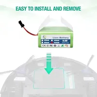 Batterie Li-ion 14.8V 3,5ah pour Cecotec Conga Excellence 950 990 1090 Ecovacs Deebot DN621 601/605 Eufy RoboVac 35C Panda i7 V710 3