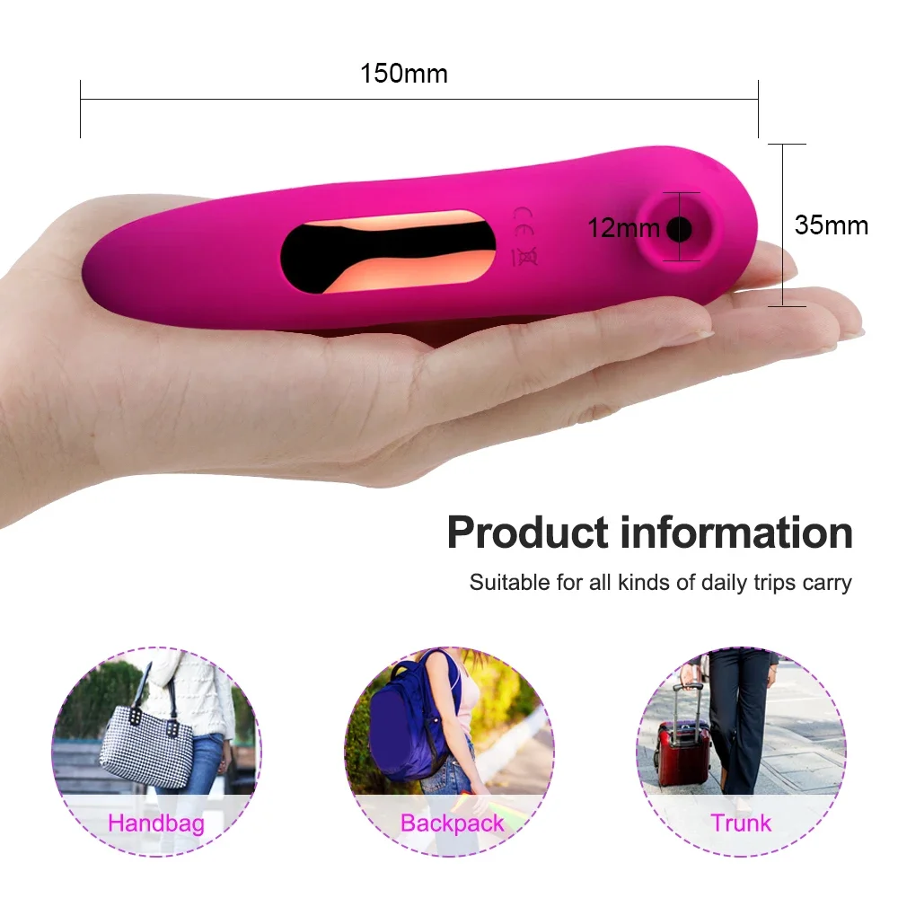Powerful Clitoris Sucking Vibrator for Women Nipple Oral Vacuum Stimulator Massager Dildo Female Masturbator Sex Toys for Adult 6