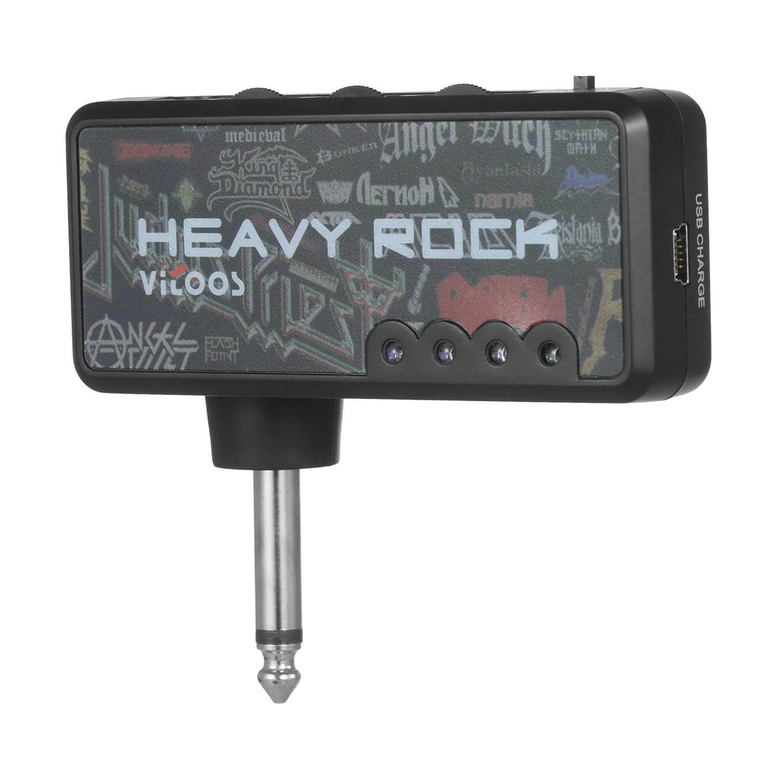 VITOOS E-Gitarren-Kopfhörerverstärker, Heavy-Rock, kompakt, tragbar, Metall-Sound, Gitarrenverstärker – Detail 2