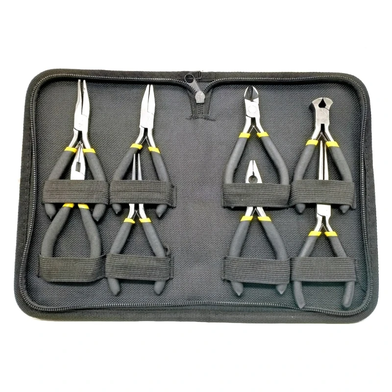 Jewelry Making Tools Flat Pliers Diagonal Pliers Sharp-Nose Plier Set 8PCS/Set