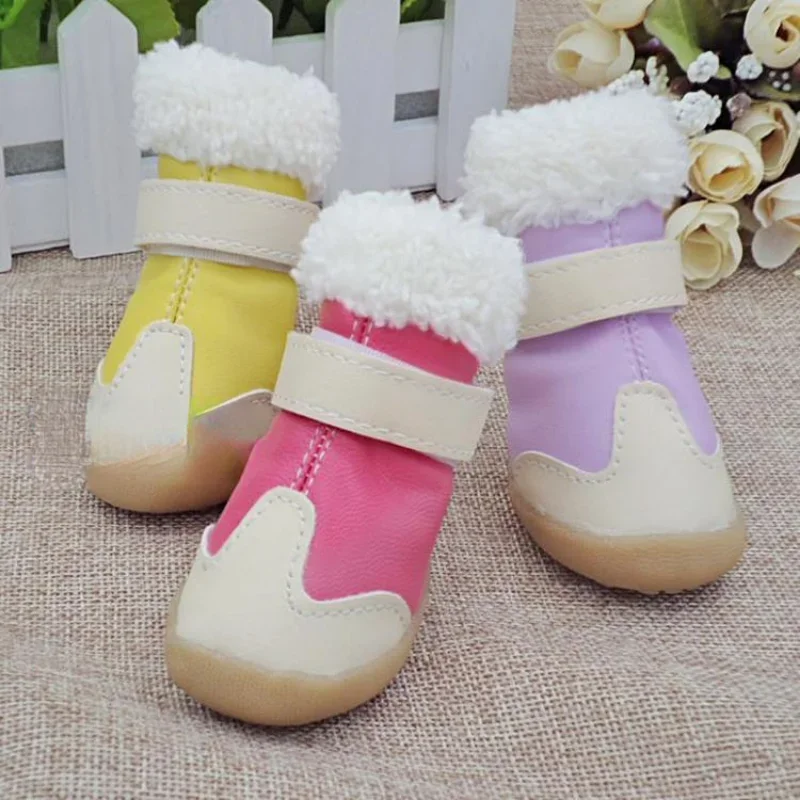

Dog Shoes Teddy Not Fall Off Rain Boots Winter Sneakers