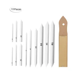 13-Piece Professional Blending and Sketching Tool Set with Sandpaper Sharpener (13Pcs  (pointed))