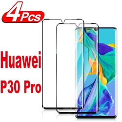Premium Curved Glass Screen Protector Set (1-4 Pack) for Enhanced Display Protection (For P30 Pro)