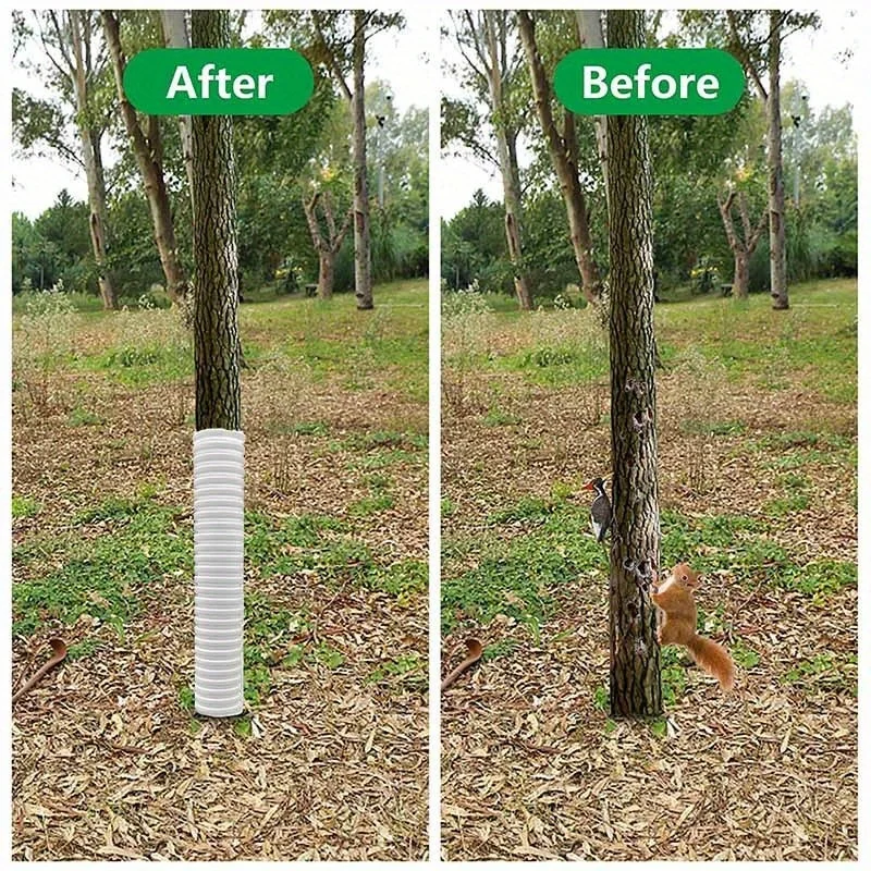 4pcs Tree Trunk Protector, Used for Protecting Plant Seedlings From Rodent Damage, Bark Protection Tube, Bark Protection Cover