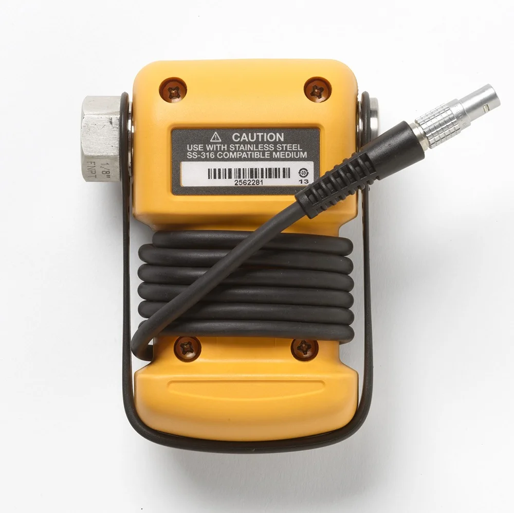 Flukers 750P Series Pressure Modules Flukers 750P08/Pressure Modules/Calibrator measures pressure