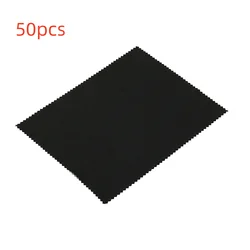 Premium Microfiber Cleaning Cloth - Soft, Dust - Free Lens Care Solution (Cloth black 50pcs)