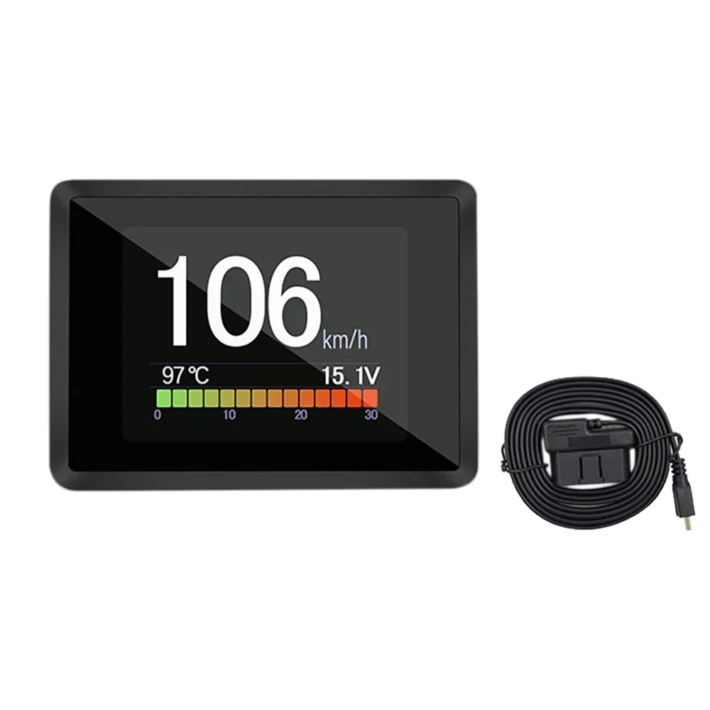 A203 OBD2 On-board Computer A203 Car Digital Computer Trip Display Speed Fuel Consumption Temperature Gauge OBD2 Scanner 6