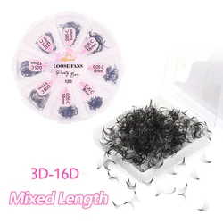 AGUUD Ultra Slim Base Premade Fans Pointy Base Lashes Loose Pro made Volume Fans Eyelash Extensions Professional Loose Fan Cilio