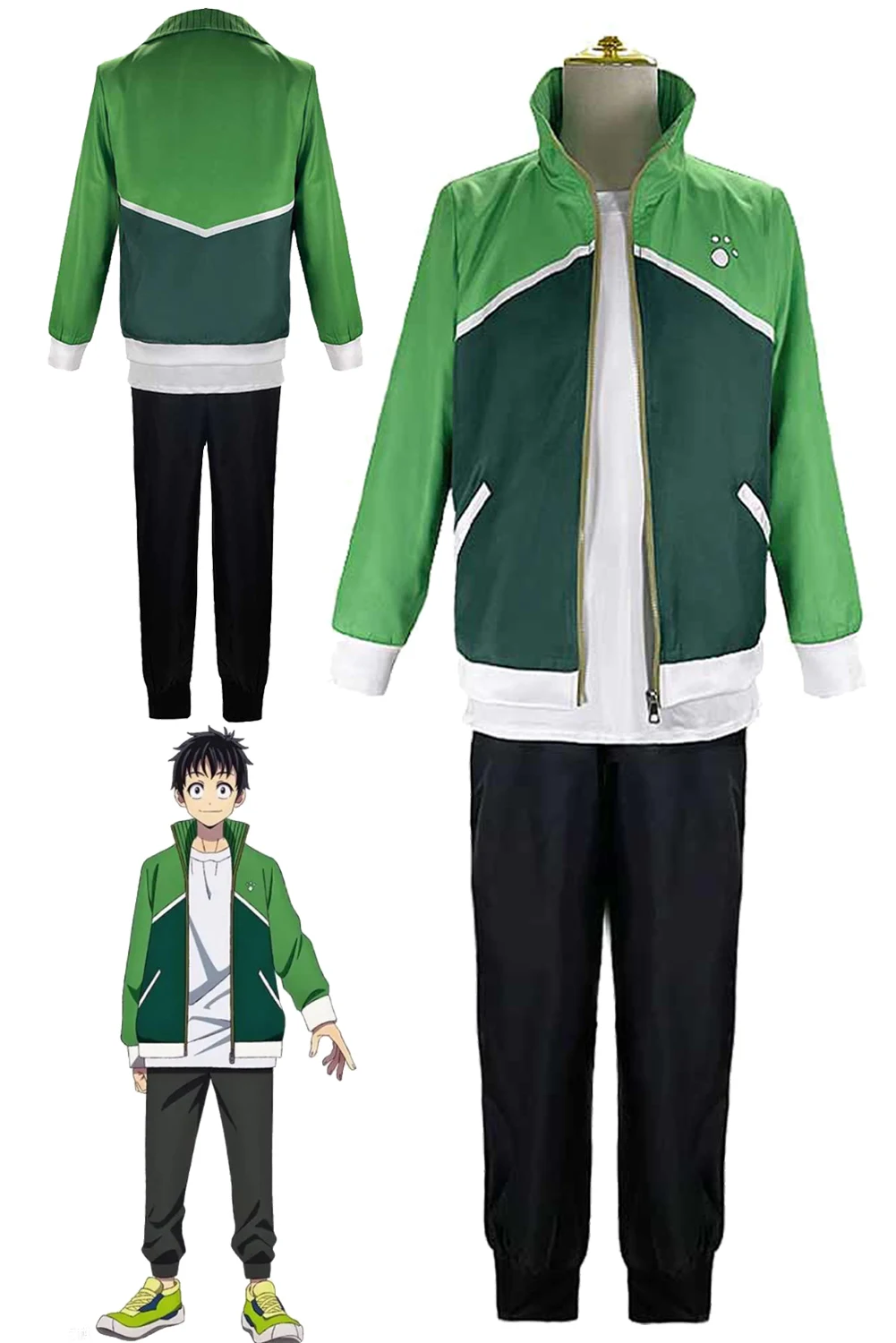 

Zom 100 Bucket List of the Dead Akira Tendou Cosplay Anime Costume Outfit Top Pants Coat Women Men Adult Halloween Party Suit