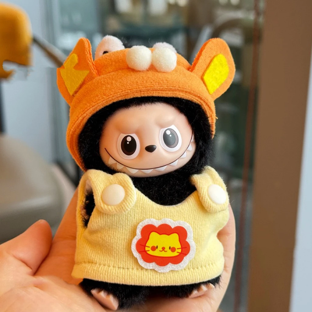 Para 10cm nuevo conjunto de ropa Labubu mono con bonito patrón de ...
