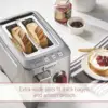 Shade Selector, Bagel and Defrost Settings, Red Knob, Stainless Steel 2