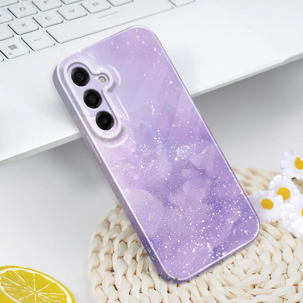 Purple Melody Star Hard Phone Case – Stylish Protective Cover