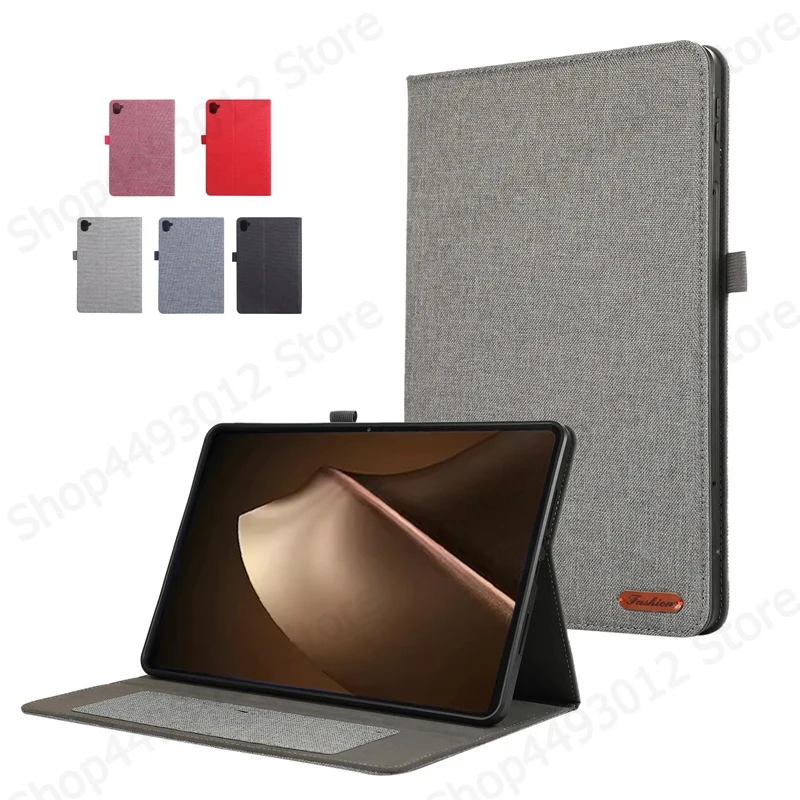 Premium Soft Fabric Flip Stand Tablet Case - 8.8 Inch