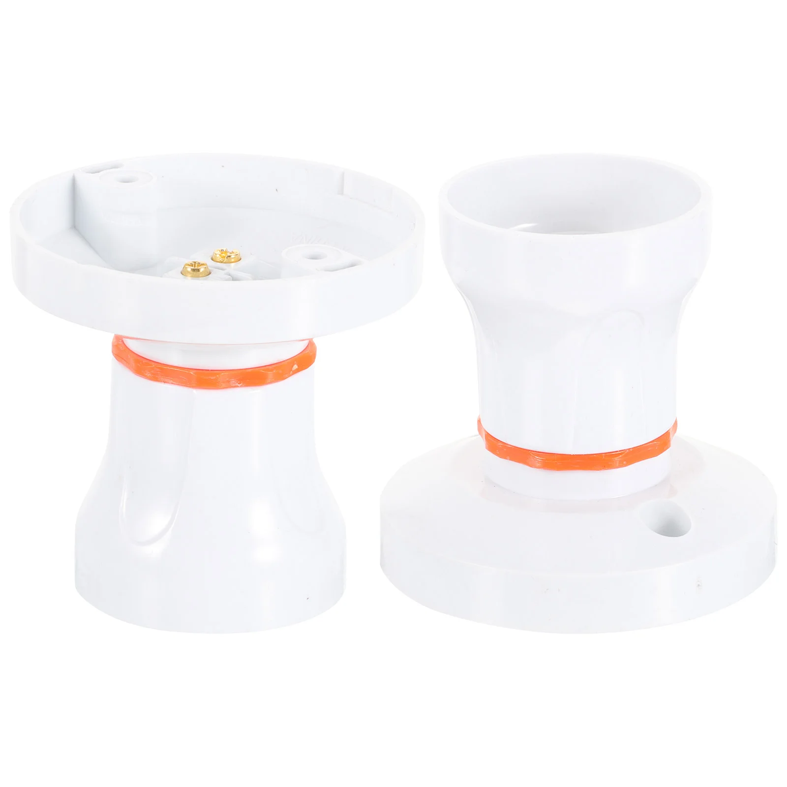 2pcs Light Socket E27/B22 Base Light Bulb Plug Ceiling Lamp Socket Adapter 2pcs 4pin bakelite pin plug base f tube tester adapter socket 300b 2a3 811 45