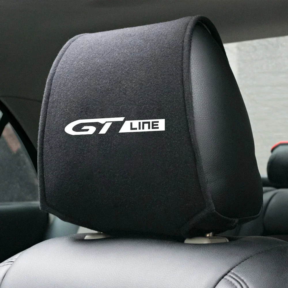 For Peugeot GT GTline 3008 308 T9 208 508 2008 Rifter 5008 207 206 408 108 4008 Car Seat Headrest Pillow Cover Auto Accessories