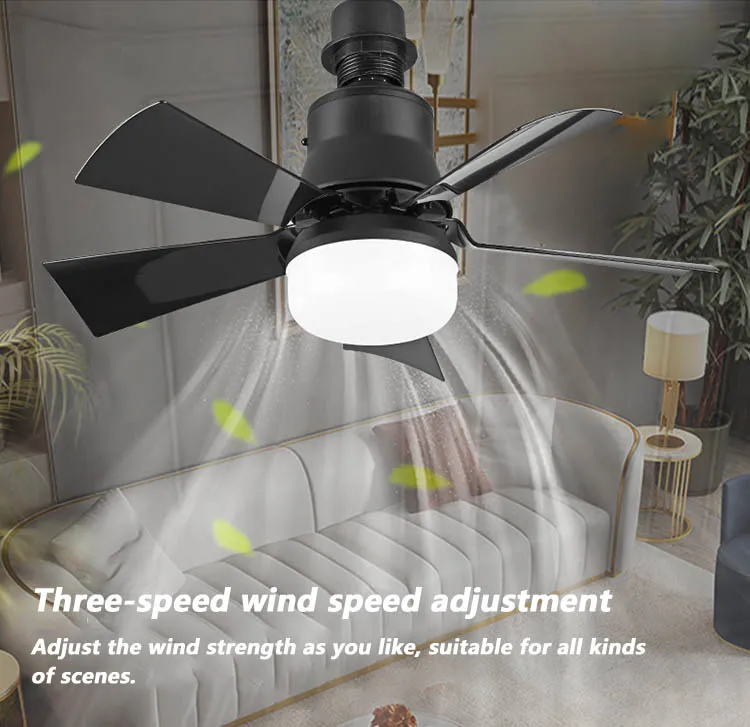 Description Picture 6 of item30W Fan Light E27 Base with Remote Control Suitable for Bedroom Lighting Dimmer/Speed Control Detachable Dimming Ceiling Lamp