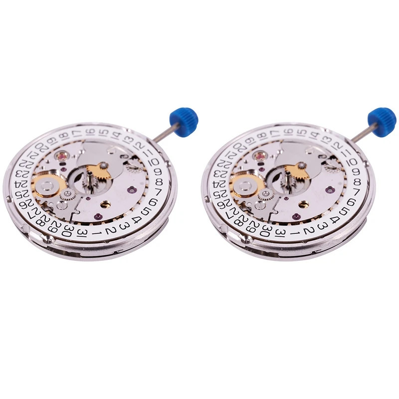 

2X For ETA 2824-2 SELLITA SW200 White 3H Mechanical Watch Clock Movement